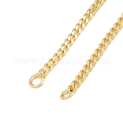Brass Curb Chain Bracelet Making&nbsp;KK-CBADBBF-05G