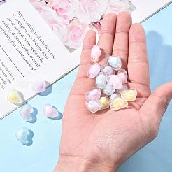 50Pcs 5 Colors Transparent Acrylic Beads&nbsp;TACR-CC0001-02