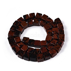 Natural Mahogany Obsidian Beads Strands&nbsp;G-T139-8x8-40A
