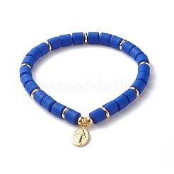 Handmade Polymer Clay Beads  Stretch Bracelets&nbsp;BJEW-JB06551