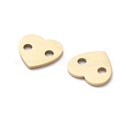 304 Stainless Steel Laser Cut Heart Connector Charms&nbsp;STAS-M111-16G-01