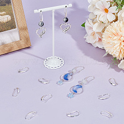 20 Pairs Brass Earring Hooks&nbsp;KK-BBC0016-18