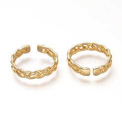 Brass Cuff Rings&nbsp;X-RJEW-P018-15G