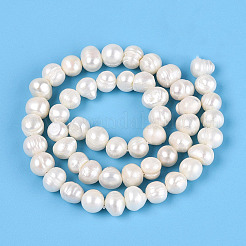 Natural Cultured Freshwater Pearl Beads Strands&nbsp;PEAR-N013-06G-01