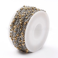 Two Tone 304 Stainless Steel Cable Chains&nbsp;CHS-B001-15