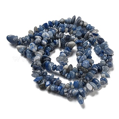Dyed & Heated Natural Blue Aventurine Chip Beads Strands&nbsp;G-M205-10C