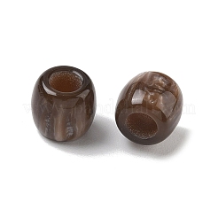 Opaque Resin European Beads&nbsp;RESI-F073-09
