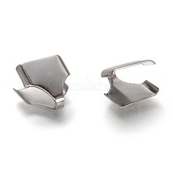 Tarnish Resistant 304 Stainless Steel Folding Crimp Ends&nbsp;X-STAS-G122-09P-C04