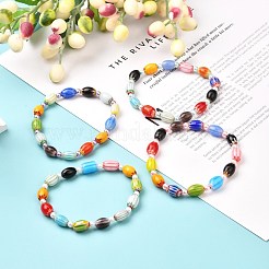 Cute Candy Color Beads Stretch Bracelet for Teen Girl Women&nbsp;BJEW-JB06935