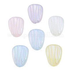 Rainbow Iridescent Plating Acrylic Beads&nbsp;OACR-N010-079