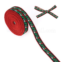 10Yards Polyester Flower Ribbon&nbsp;OCOR-TA0003-63B