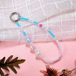 Plastic Mobile Straps&nbsp;HJEW-SZ0001-47F