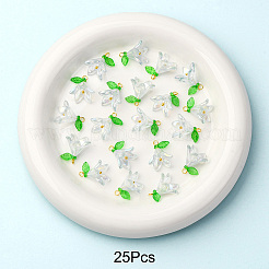 50Pcs Transparent Acrylic Pendants&nbsp;PALLOY-FS00038-04