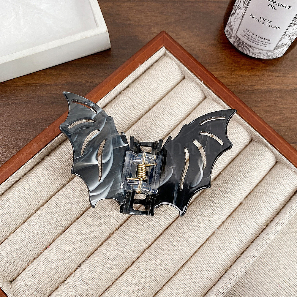 Wholesale Halloween Bat Acrylic Claw Hair Clips - Pandahall.com
