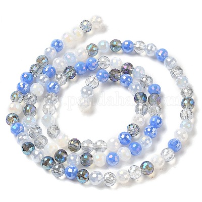 Electroplate Glass Beads Strands&nbsp;EGLA-C007-01A-1