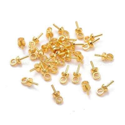 Brass Cup Peg Bails Pendants&nbsp;X-KK-Z018-01B-G-1