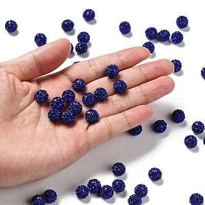 Pave Disco Ball Beads&nbsp;X1-RB-A130-10mm-10-1