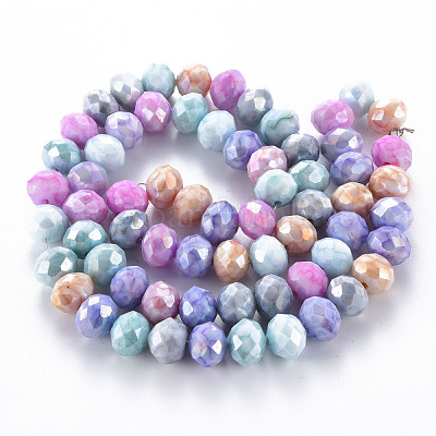 Opaque Baking Paint Glass Beads Strands&nbsp;X-EGLA-N006-006I-1