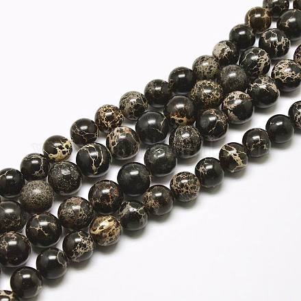 Natural Imperial Jasper Beads Strands&nbsp;G-I122-8mm-11-1