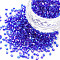 Glass Bugle Beads, Transparent Colours Rainbow, Rosy Brown, 2.5~3x2mm, Hole: 0.9mm, about 15000pcs/pound