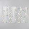 EVA Drawer Cabinet Shelf Liners, Rectangle with Flower Pattern, White, 470x300x0.5mm