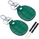 2 Sets Cowhide Pendant Keychains&nbsp;KEYC-CL0001-48-1