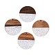 Epoxy Resin & Walnut Wood Pendants&nbsp;RESI-T057-10E-1