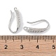 Brass Micro Pave Clear Cubic Zirconia Earring Hooks&nbsp;KK-U008-06P-3