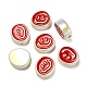 UV Plating Rainbow Iridescent Acrylic Enamel Beads&nbsp;OACR-G012-13B-1