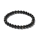 Natural Golden Sheen Obsidian Bead Stretch Bracelets&nbsp;BJEW-K212-A-020-3