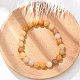 Natural Topaz Jade Beads Stretch Bracelets&nbsp;BJEW-F380-01-B07-5
