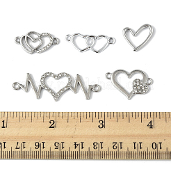 30Pcs 5 Styles Alloy Crystal Rhinestone Links/Connectors&nbsp;ALRI-FS0001-09