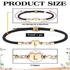 1Pc Adjustable Nylon Cord Bracelets for Women Men&nbsp;BJEW-LP0001-30L
