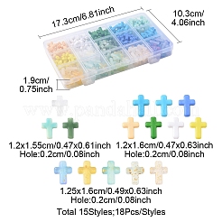 270Pcs 18 Styles Opaque Acrylic Beads&nbsp;SACR-FS0001-41A