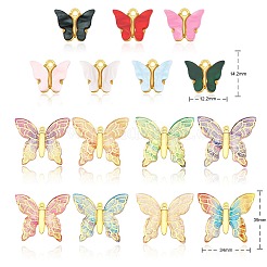 Light Gold Plated Acrylic Pendants&nbsp;OACR-SZ0001-02