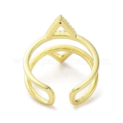 Brass Triangle Open Cuff Ring&nbsp;LS-RJEW-A042-02