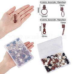 Zinc Alloy Replacement Zipper Sliders&nbsp;PALLOY-BC0001-05