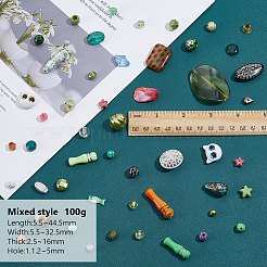100G Mixed Styles Plastic Beads&nbsp;KY-HY0001-27