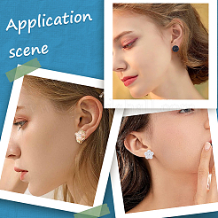 80Pcs 304 Stainless Steel Clip-on Earring Findings&nbsp;STAS-SC0005-67