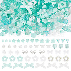 100G Transparent & Opaque Acrylic Beads&nbsp;TACR-TA0001-57C