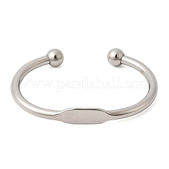 304 Stainless Steel Cuff Bangles&nbsp;BJEW-D408-31P