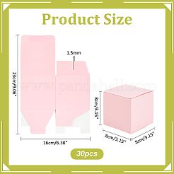 Square Kraft Paper Necklace Earring Storage Gift Boxes&nbsp;CON-WH0095-90A-01
