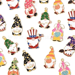 24Pcs 8 Styles Alloy Enamel Pendants&nbsp;ENAM-FS0002-80