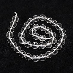Natural Quartz Crystal Beads Strands&nbsp;X-G-D840-11-6mm