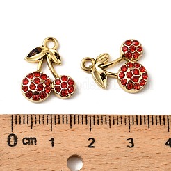 UV Plating Alloy Rhinestone Pendants&nbsp;FIND-A054-05A-G