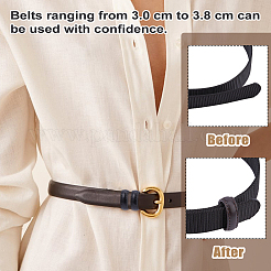 48Pcs 2 Styles PU Imitation Leather with Alloy Loop Keepers&nbsp;FIND-FH0017-34