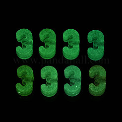 Luminous Frosted Transparent Acrylic Beads&nbsp;TACR-T029-21D