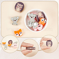 10Pcs 5 Style Food Grade Eco-Friendly Silicone Beads&nbsp;SIL-SC0001-11