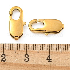 Ion Plating(IP) 304 Stainless Steel Lobster Claw Clasps&nbsp;STAS-G201-06E-G