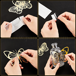 5 Bags 5 Style Waterproof Hot Stamping PET Mixed Pattern Stickers&nbsp;DIY-GL0006-01